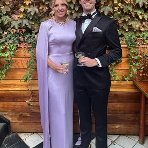 Lavender evening gown